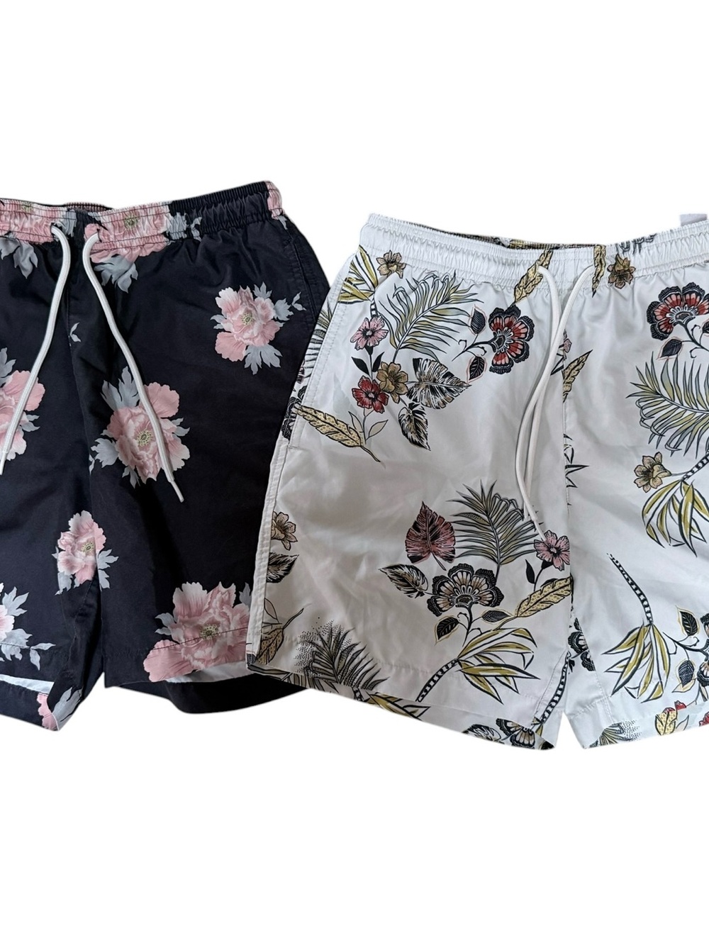 Two Pairs of PacSun Men's Floral Swim Trunks